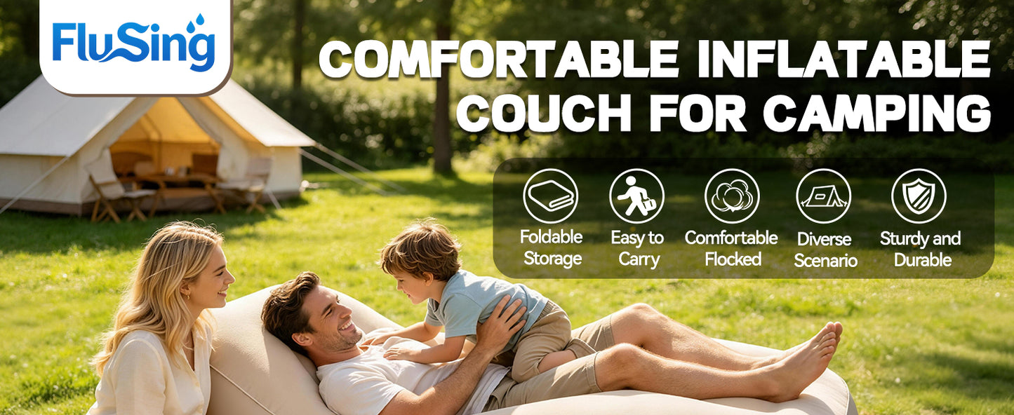 FluSing Inflatable Air Sofa — Indoor/Outdoor