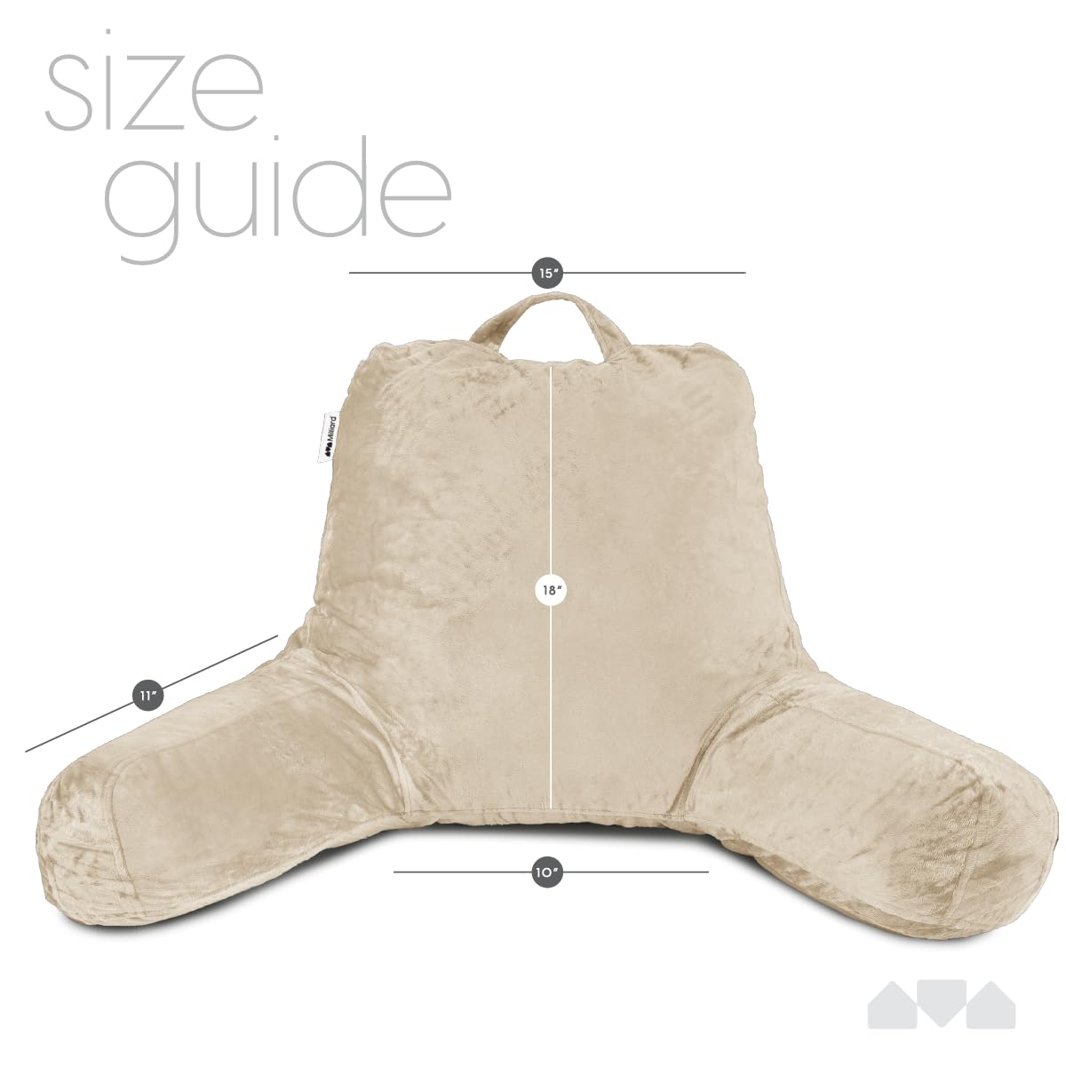 Milliard Reading Pillow — Grey