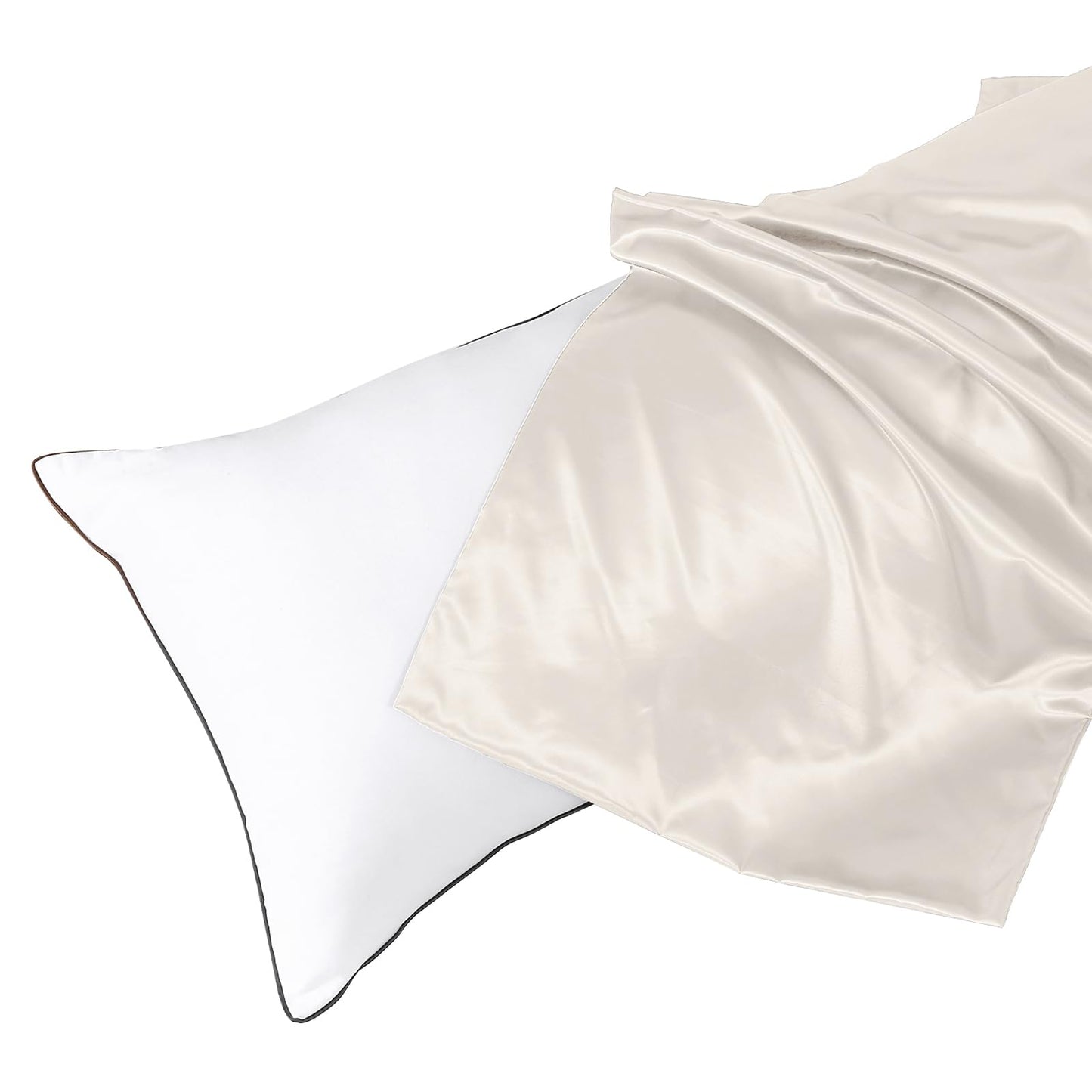 HUXMEYSON Satin Body Pillow — Grey
