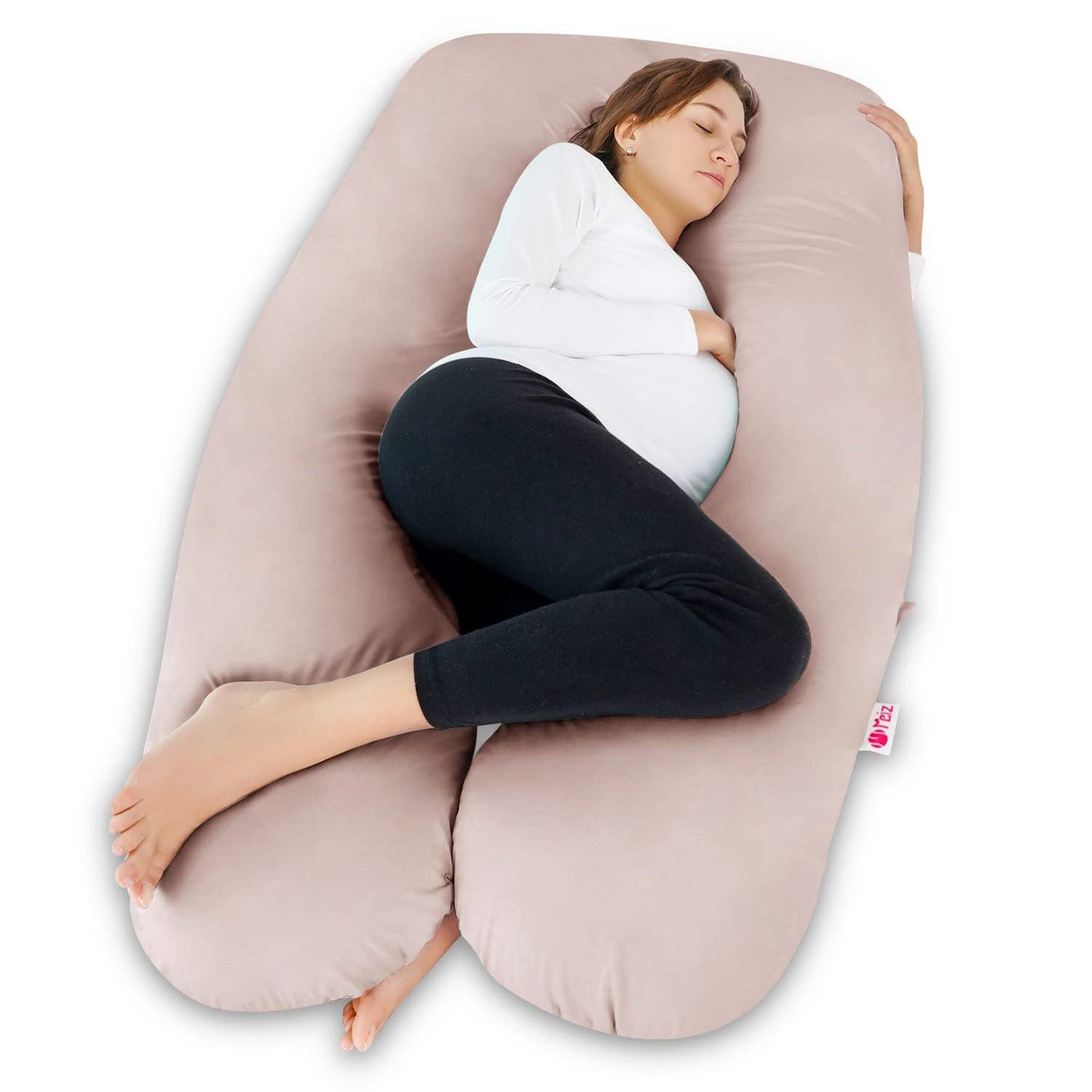 MeiZ Full Body Pregnancy Pillow — Grey