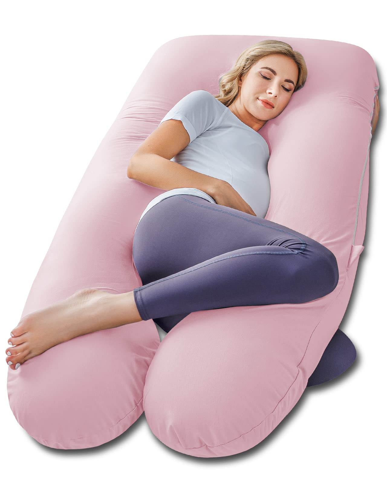 MeiZ Full Body Pregnancy Pillow — Grey
