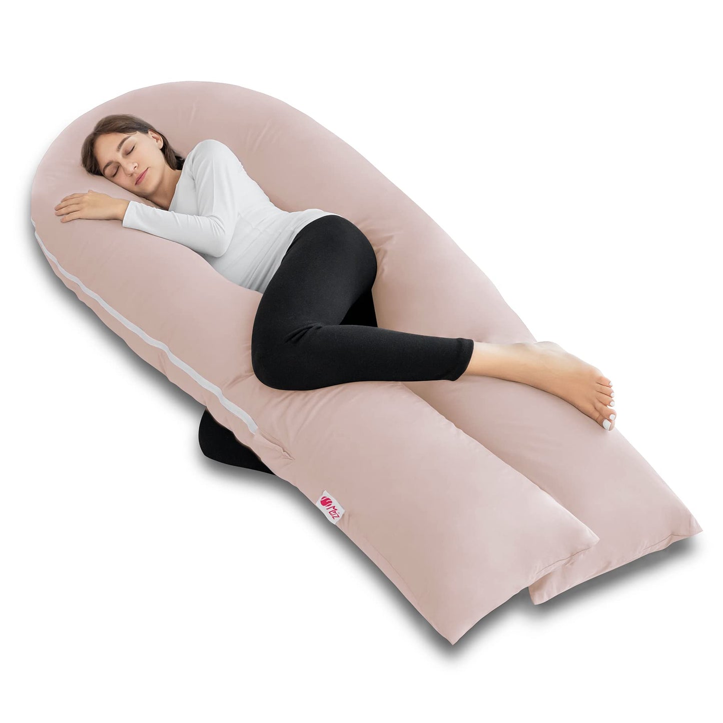 MeiZ Full Body Pregnancy Pillow — Grey