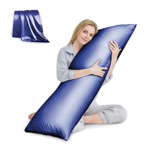 HUXMEYSON Satin Body Pillow — Grey