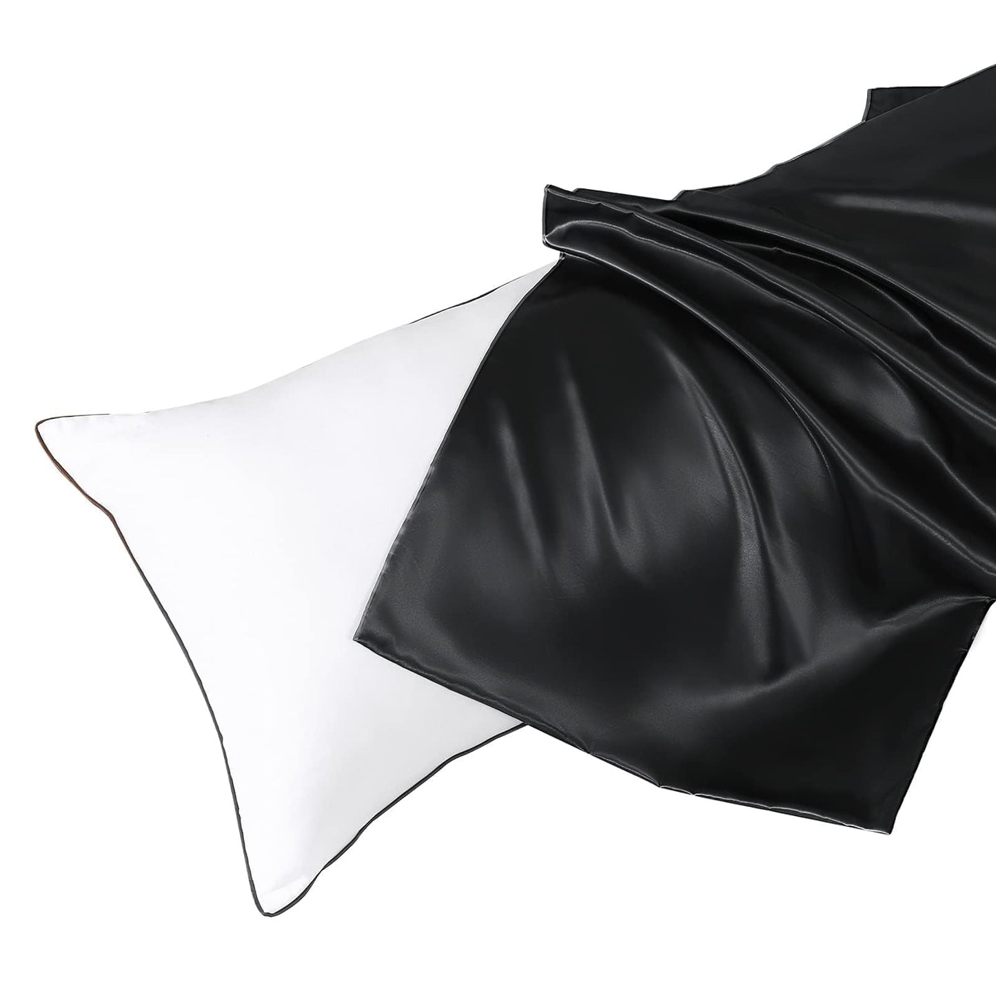 HUXMEYSON Satin Body Pillow — Grey