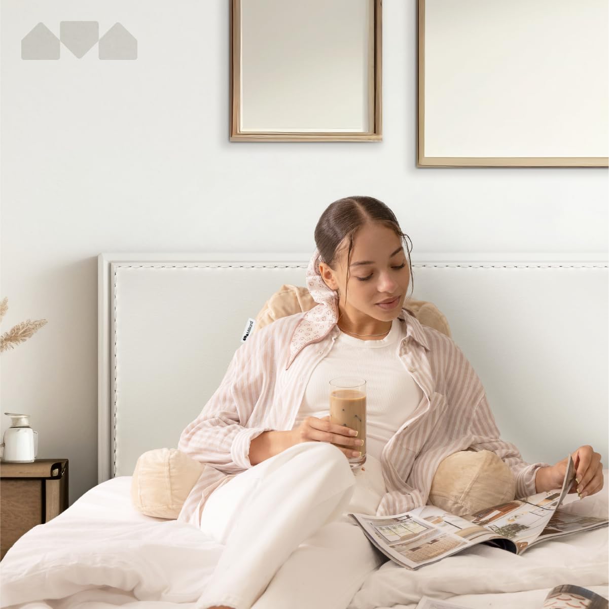 Milliard Reading Pillow — Grey