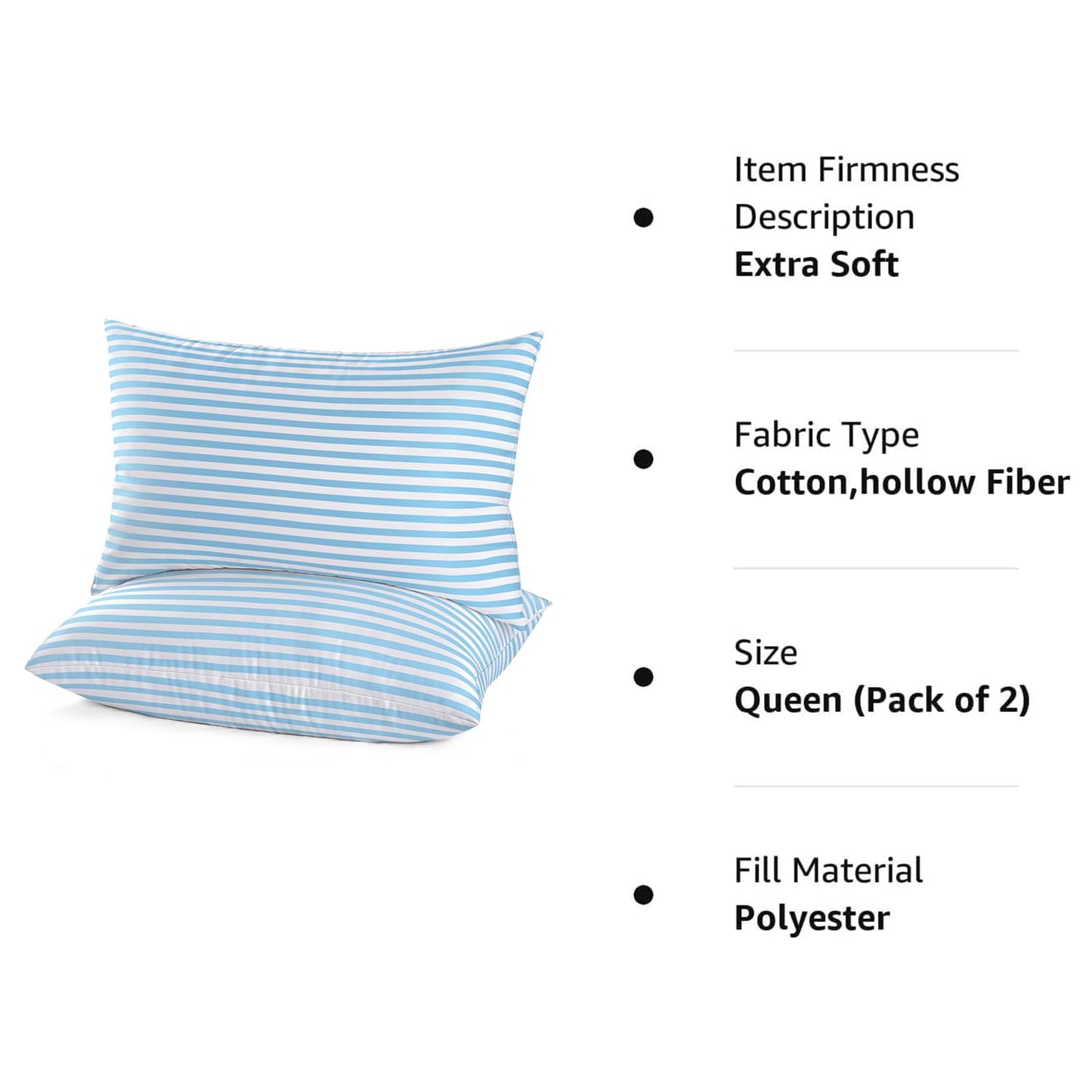 EIUE Hotel Collection Bed Pillows — Queen (Set of 2)