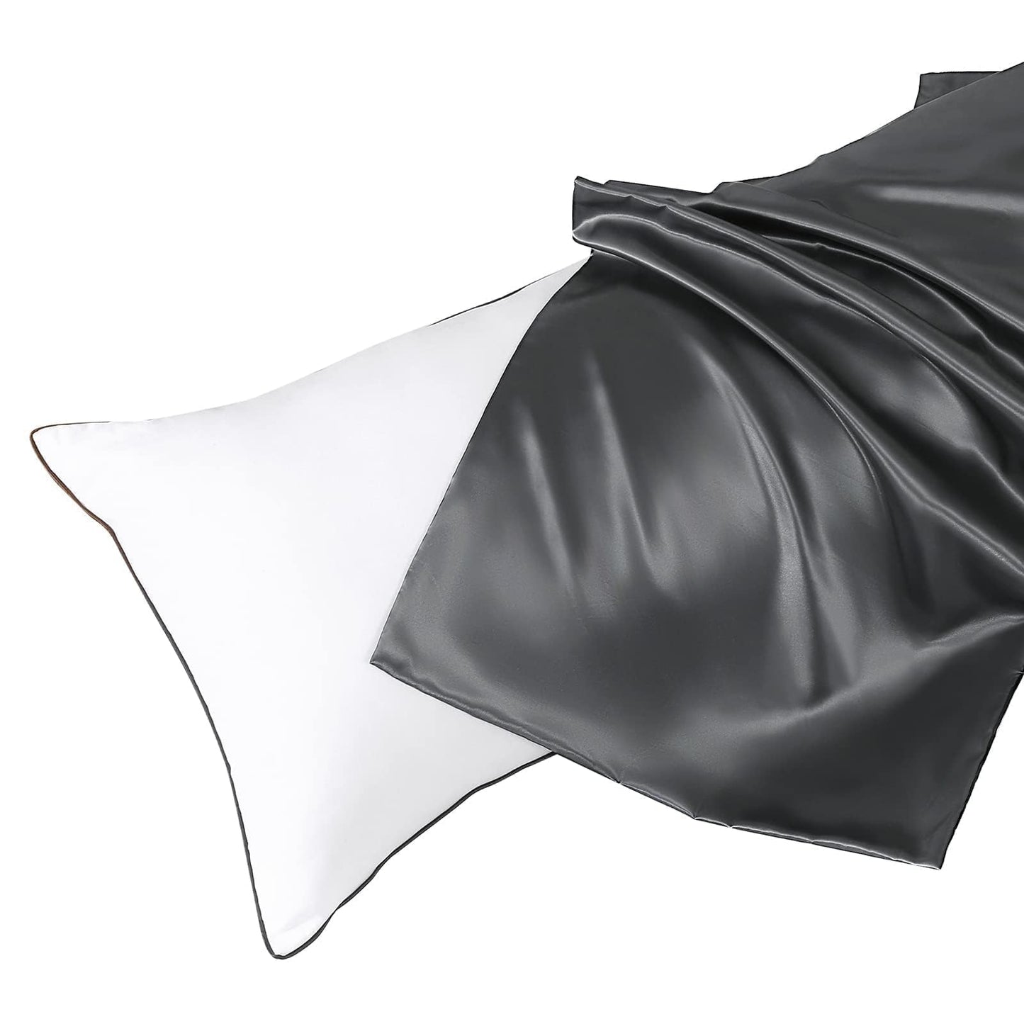 HUXMEYSON Satin Body Pillow — Grey