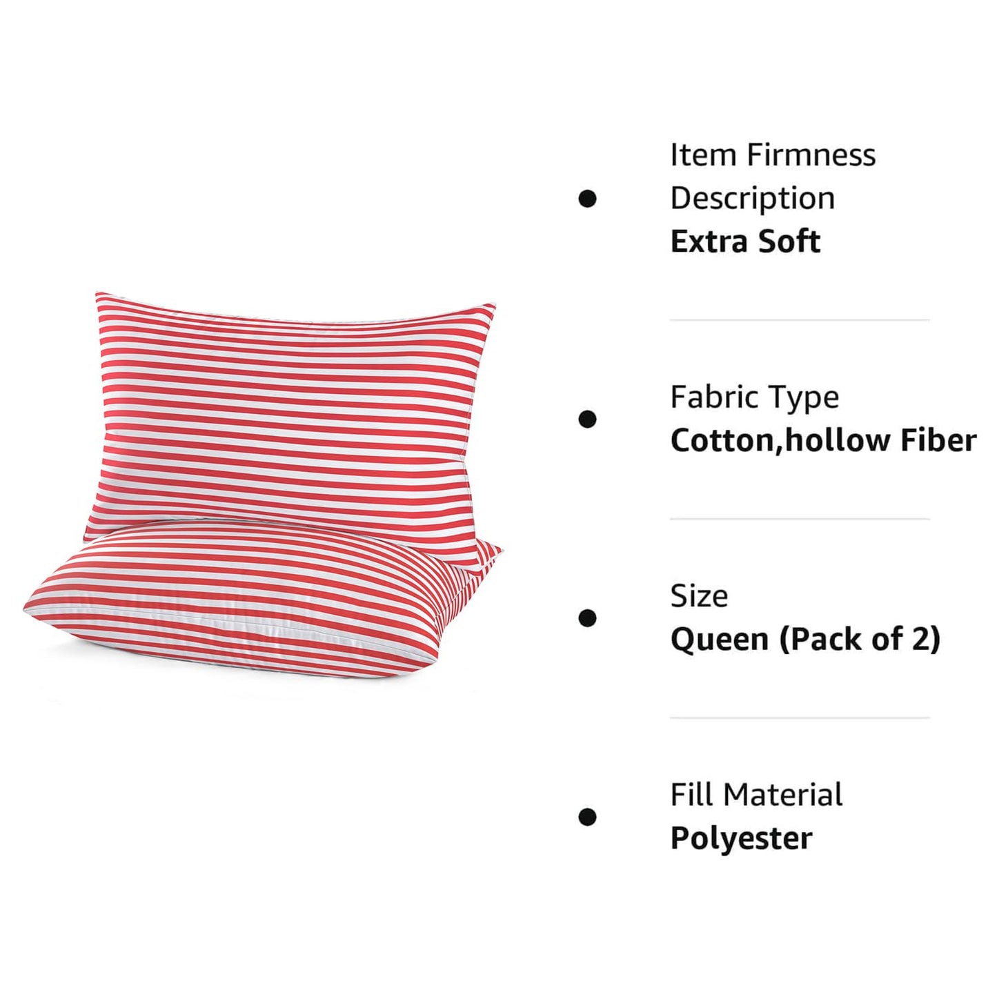 EIUE Hotel Collection Bed Pillows — Queen (Set of 2)
