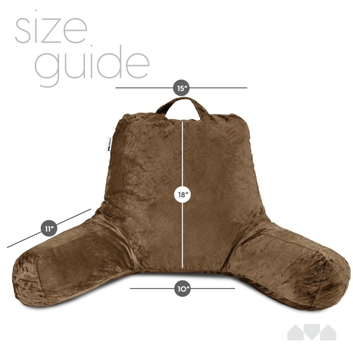 Milliard Reading Pillow — Grey
