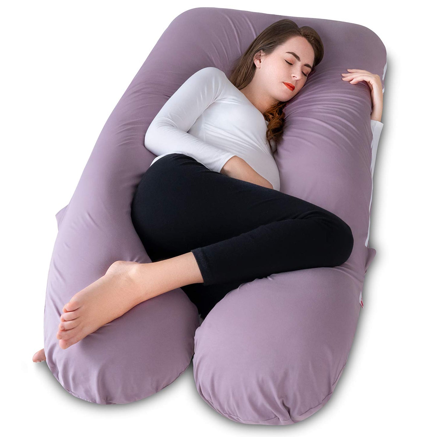 MeiZ Full Body Pregnancy Pillow — Grey