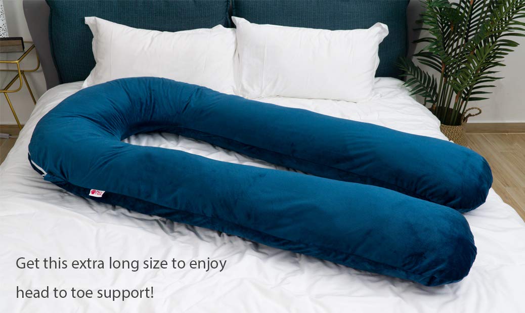 MeiZ Full Body Pregnancy Pillow — Grey