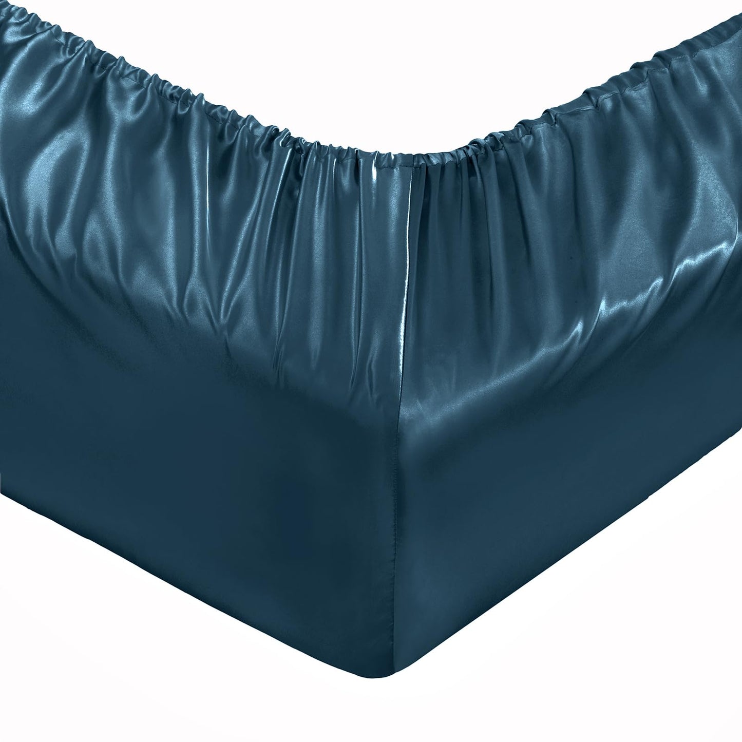 P Pothuiny Satin Sheet Set — Burgundy, Queen