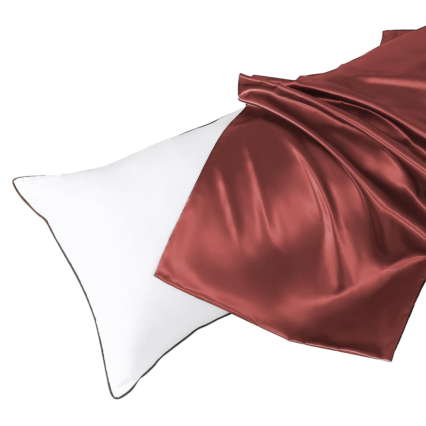 HUXMEYSON Satin Body Pillow — Grey