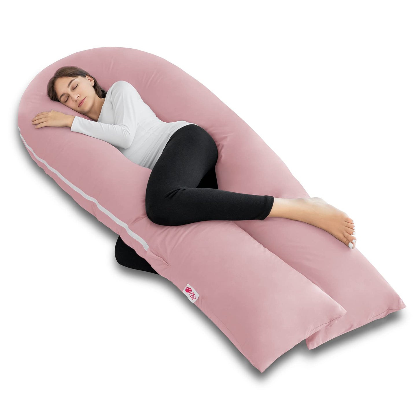 MeiZ Full Body Pregnancy Pillow — Grey