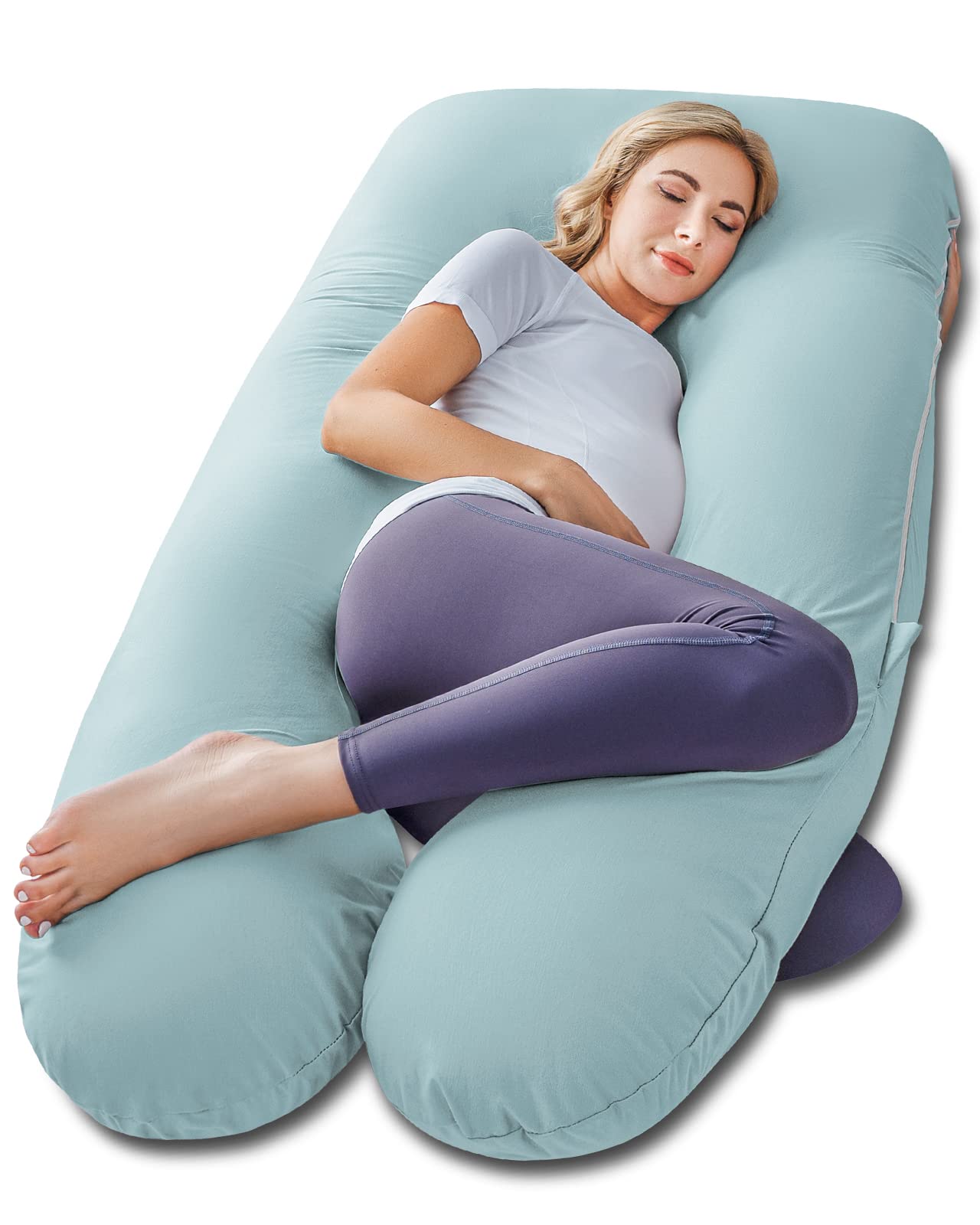 MeiZ Full Body Pregnancy Pillow — Grey