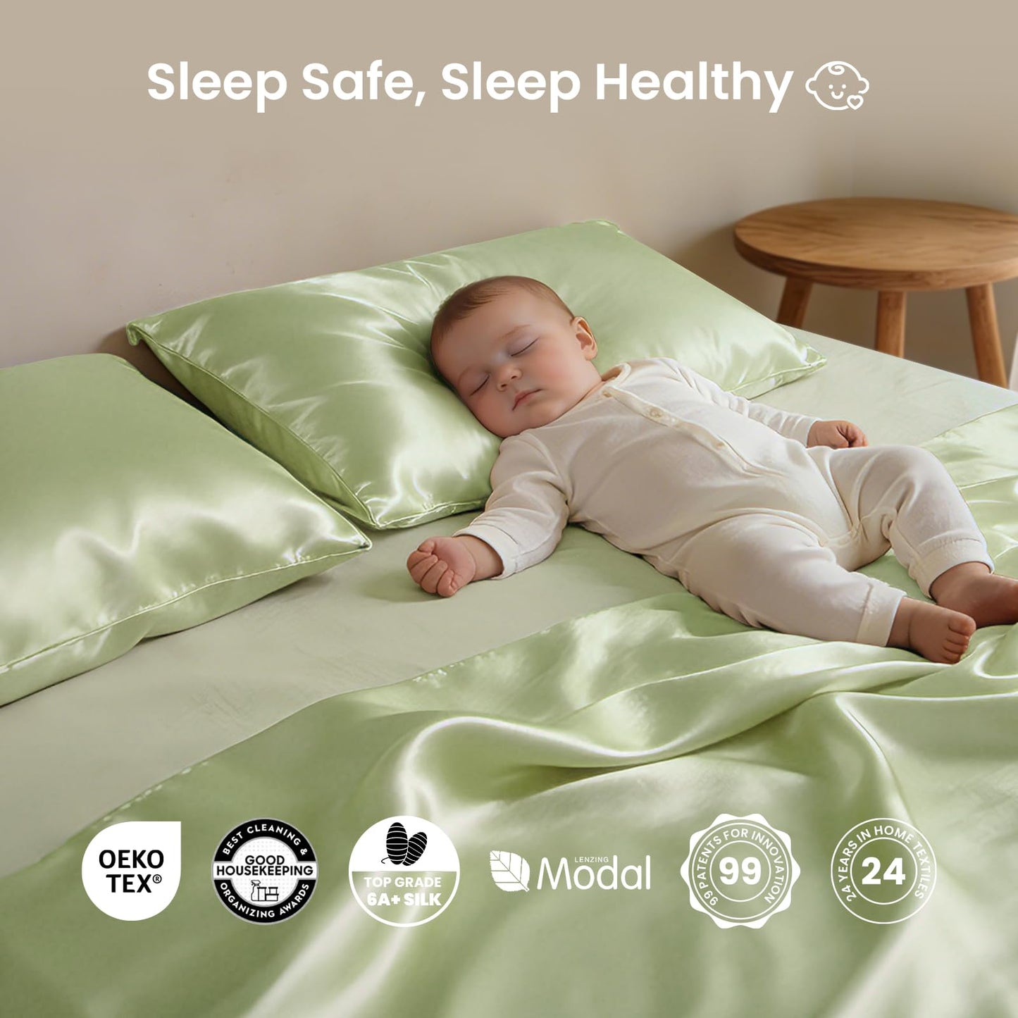 THXSILK Mulberry Silk Sheets — Queen, Black