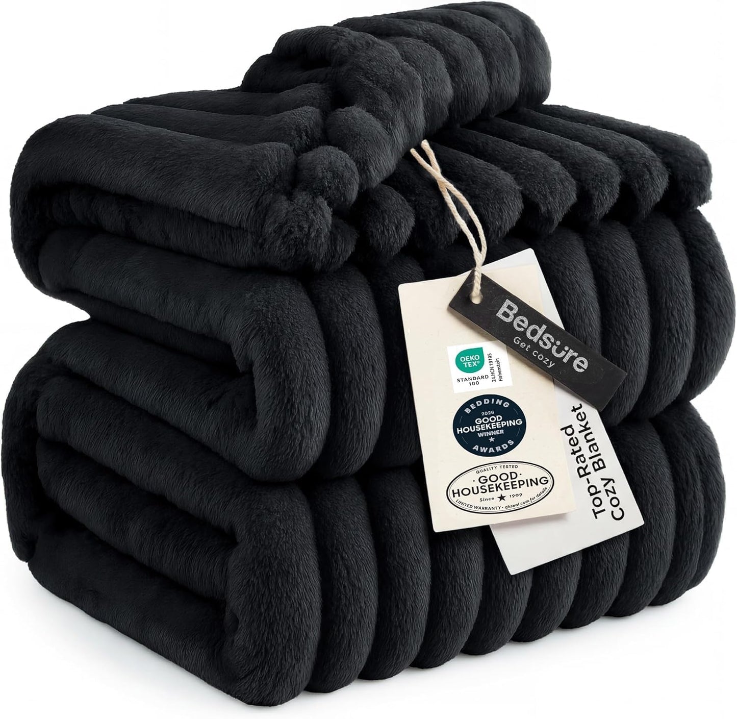 Bedsure GentleSoft Throw — Off-White