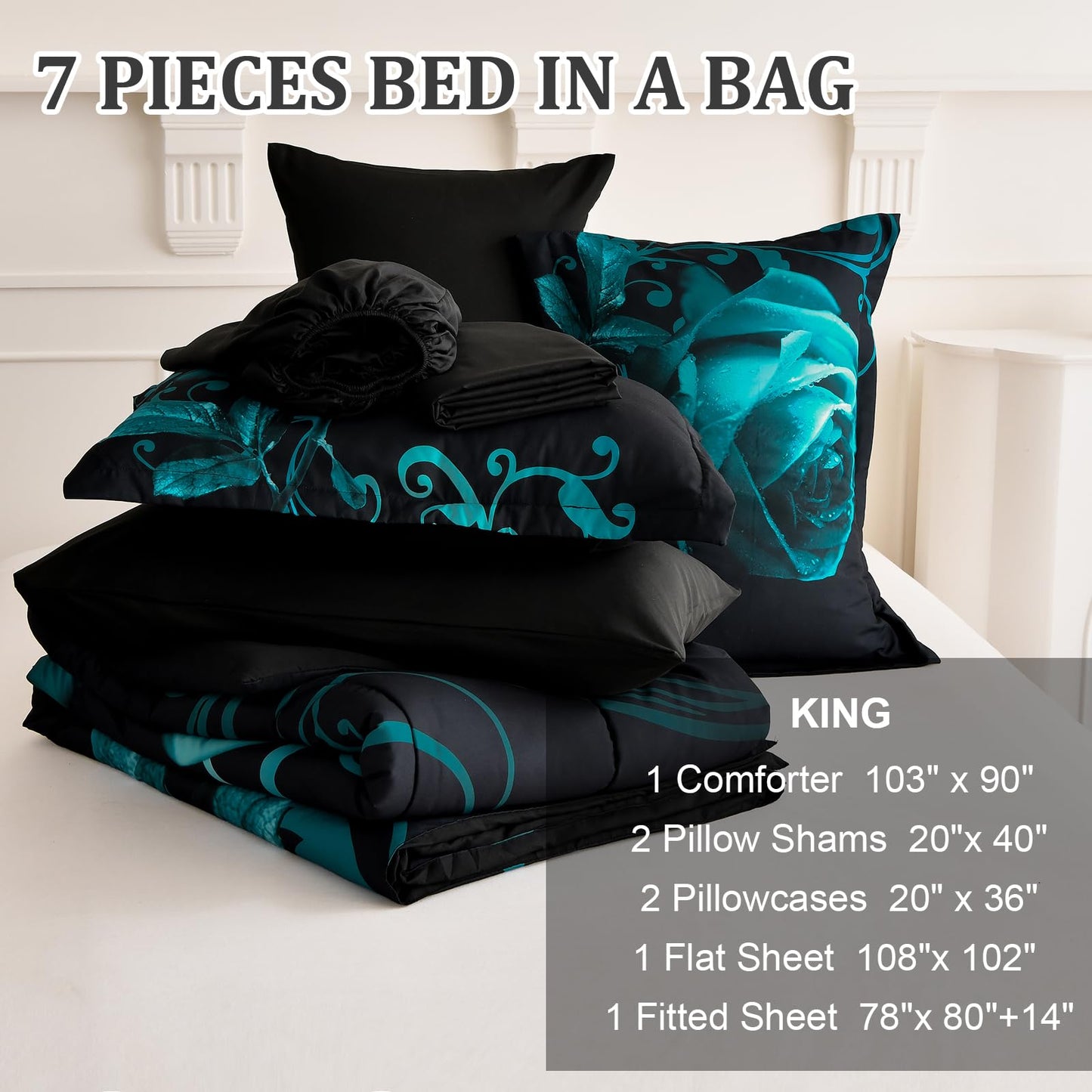WONGS BEDDING Rose Comforter Set — Red, Queen
