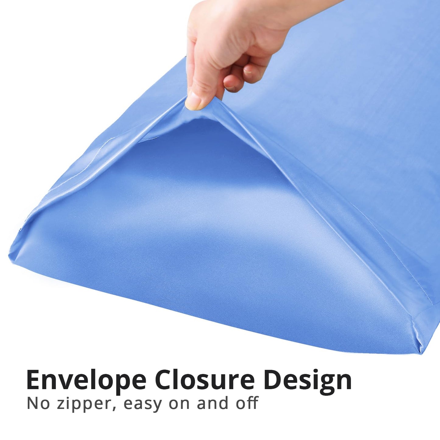 HUXMEYSON Satin Body Pillow — Grey