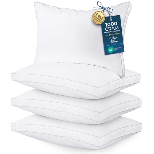 Utopia Down Alternative Pillows — White, Queen (Set of 2)