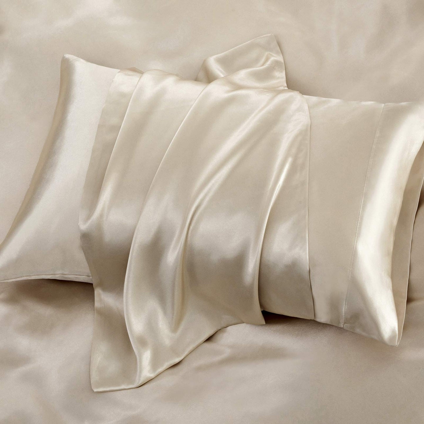 P Pothuiny Satin Sheet Set — Burgundy, Queen