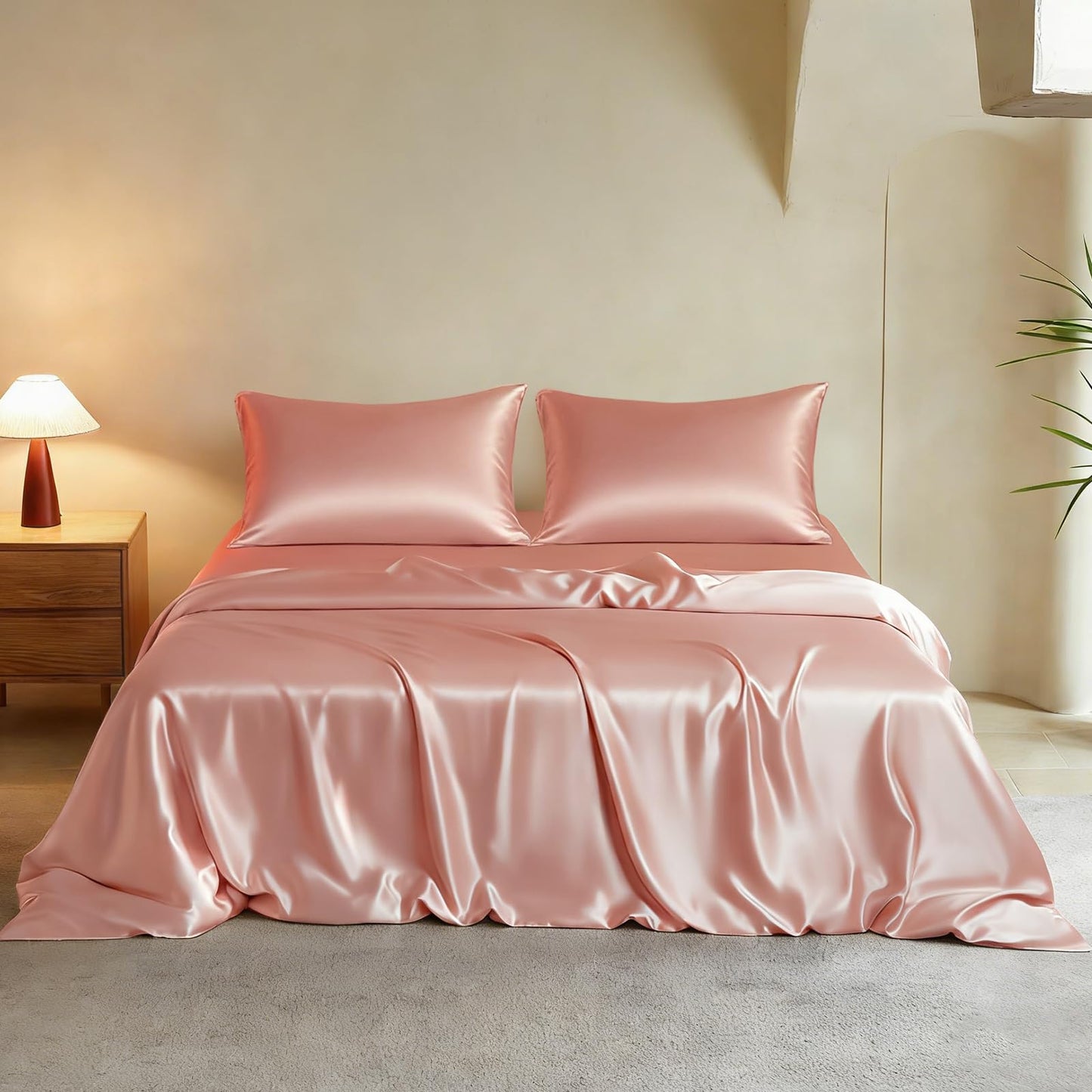 THXSILK Silk Duvet Cover Set — Black, Queen.