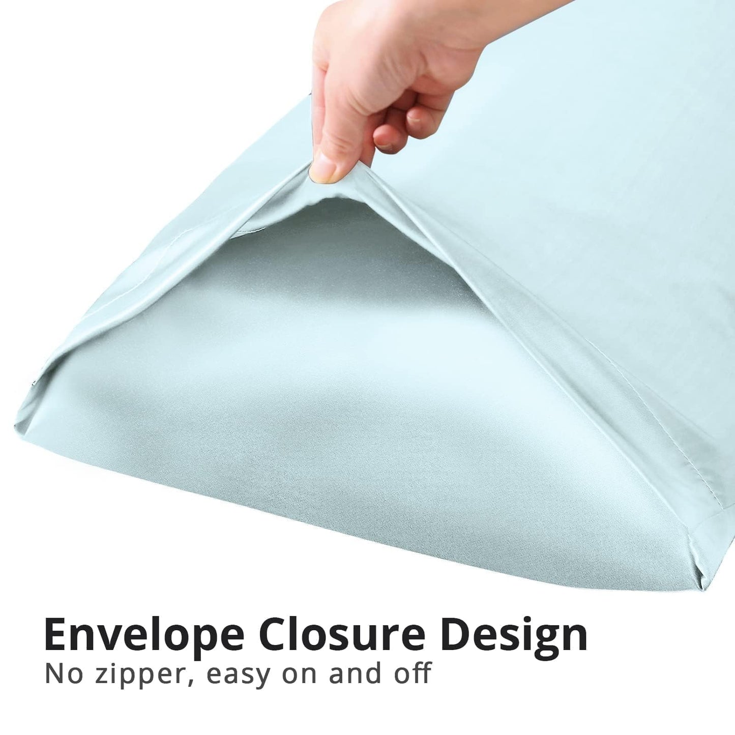 HUXMEYSON Satin Body Pillow — Grey