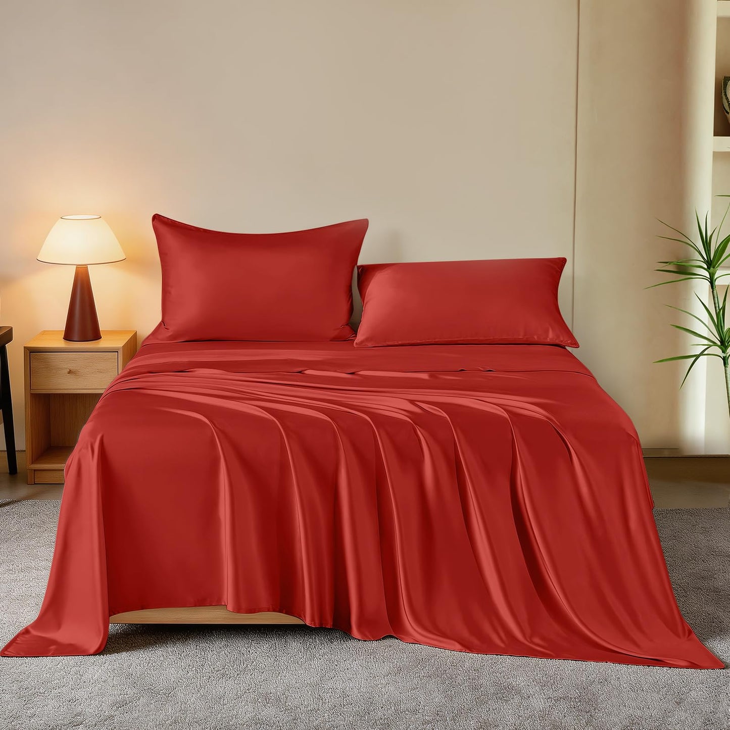 THXSILK Mulberry Silk Sheets — Queen, Black
