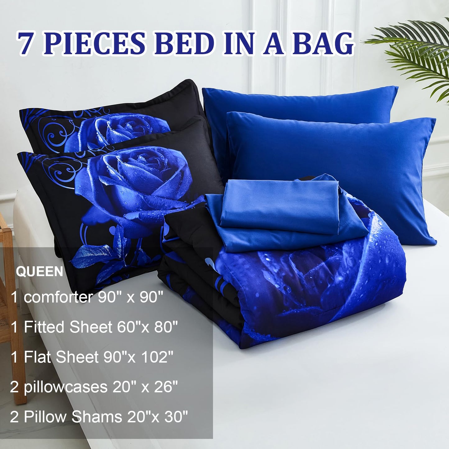 WONGS BEDDING Rose Comforter Set — Red, Queen