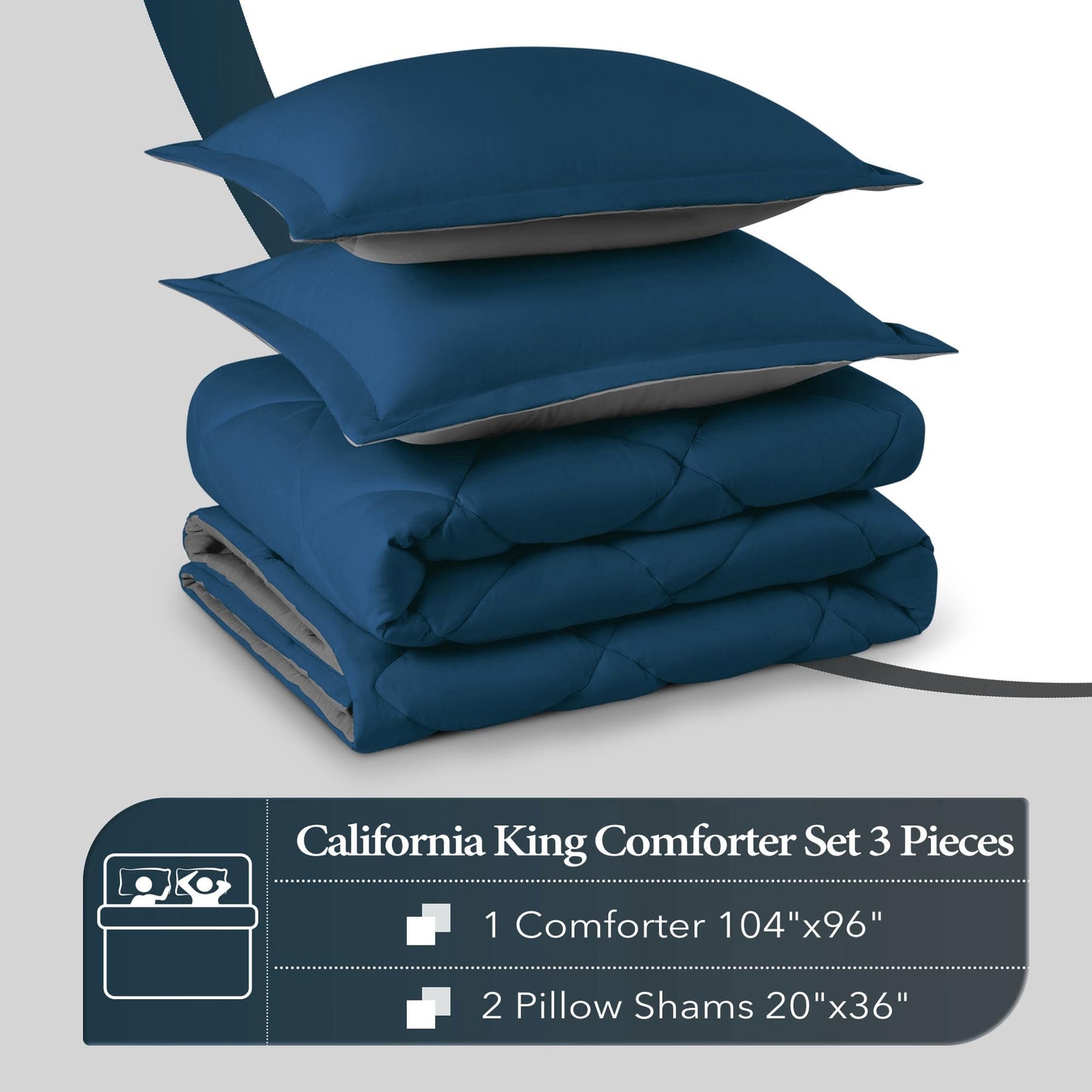 downluxe Comforter Set — Red & Black, King