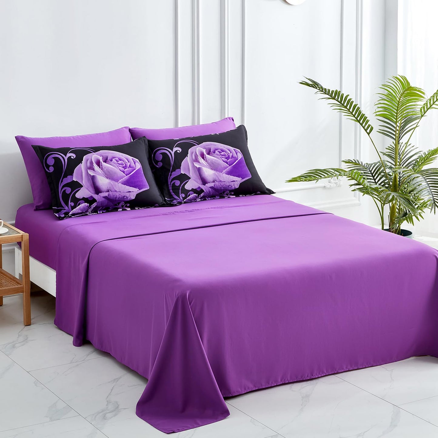 WONGS BEDDING Rose Comforter Set — Red, Queen