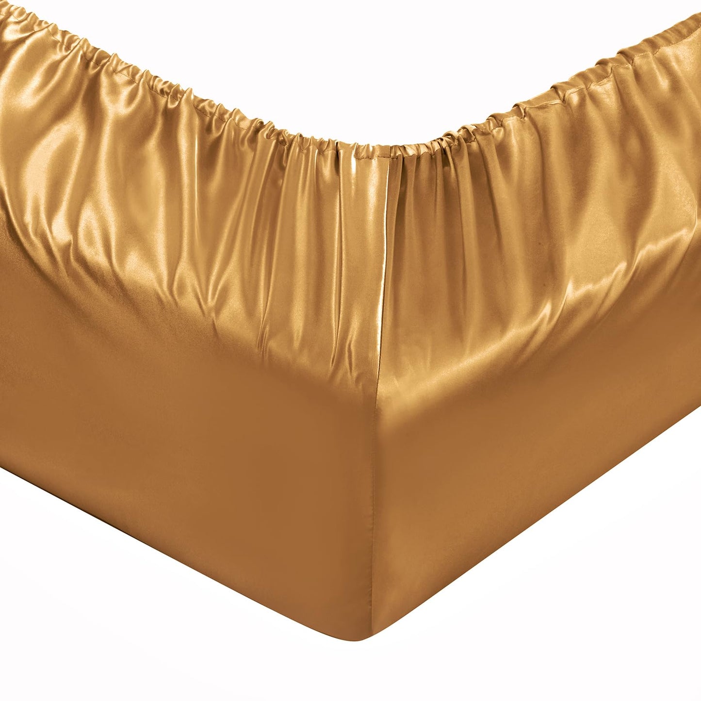 P Pothuiny Satin Sheet Set — Burgundy, Queen