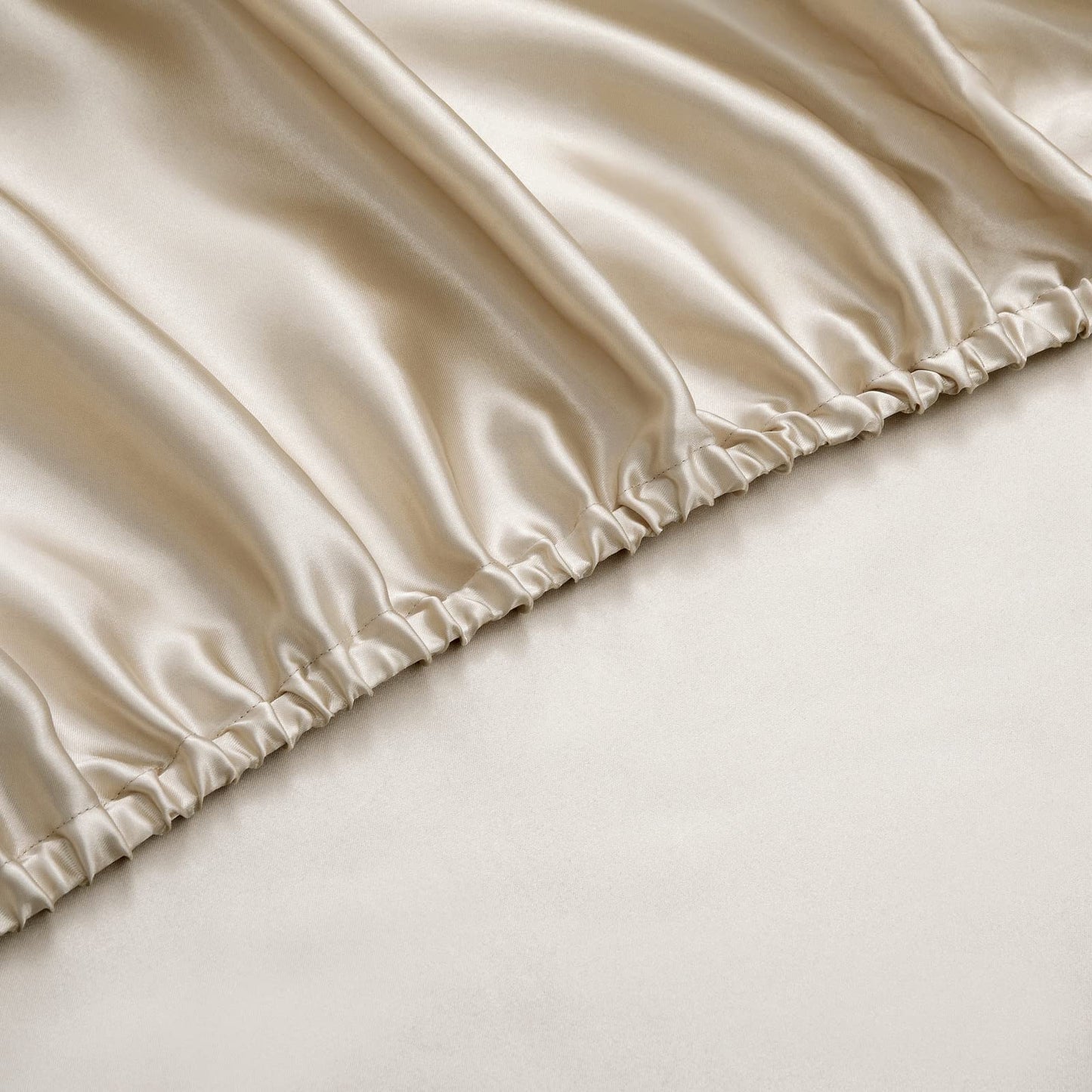 P Pothuiny Satin Sheet Set — Burgundy, Queen