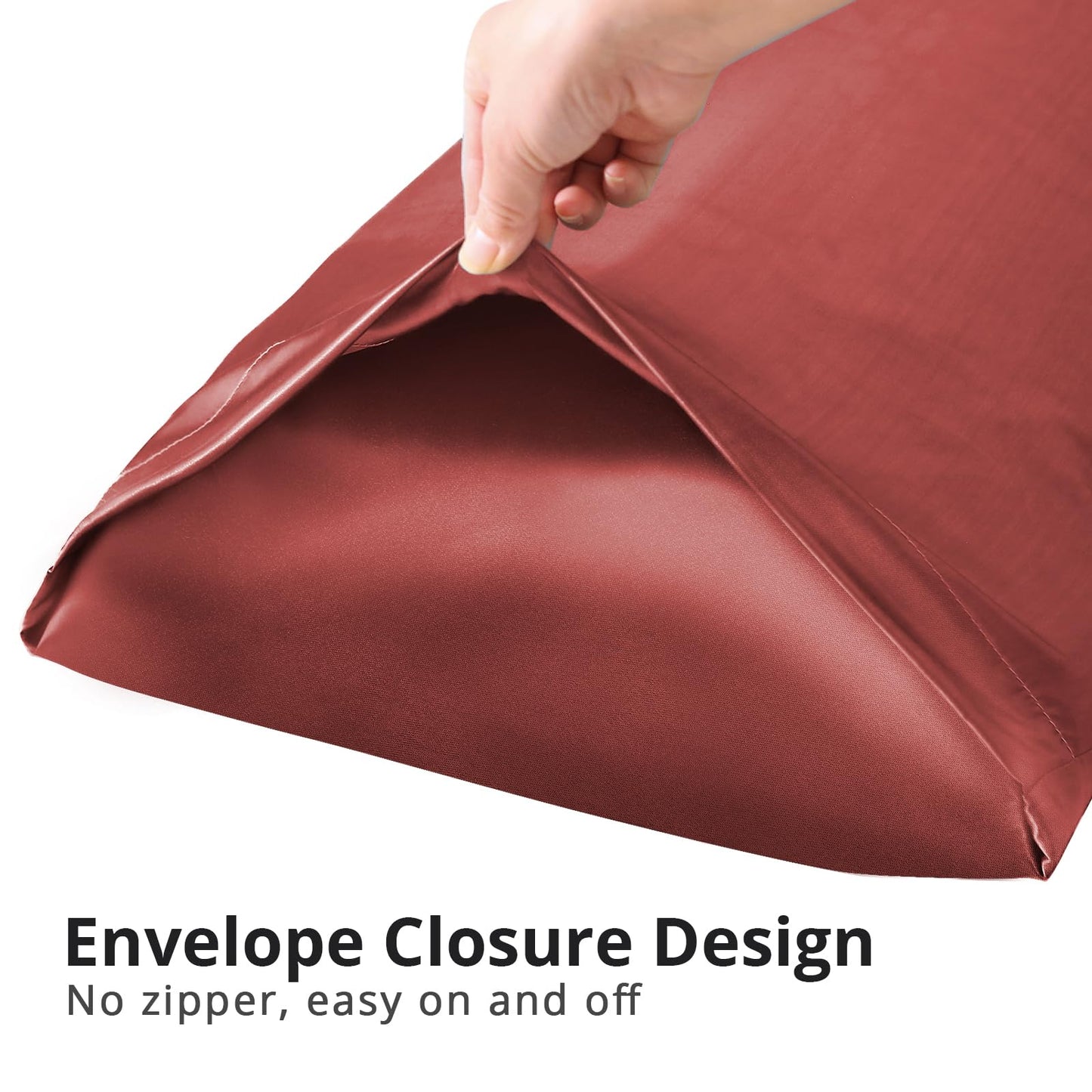 HUXMEYSON Satin Body Pillow — Grey