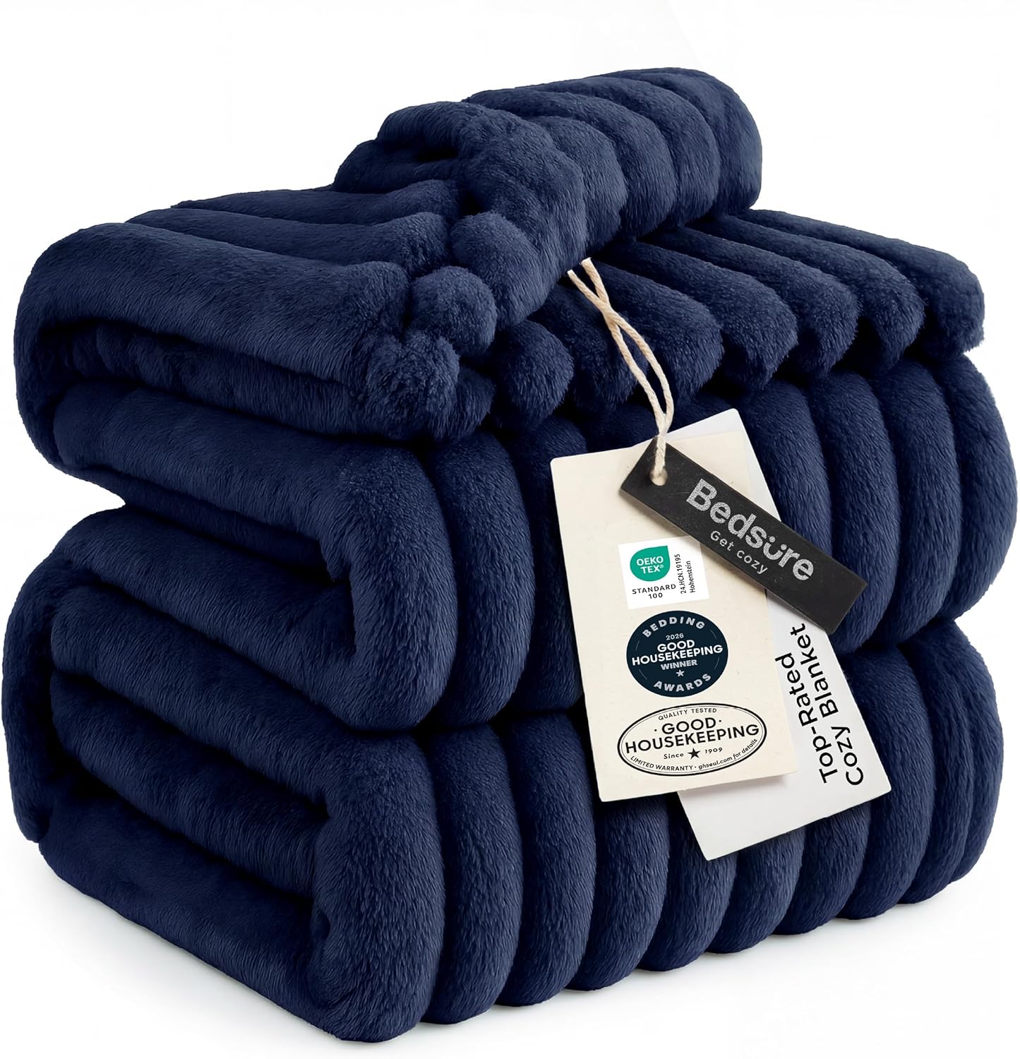 Bedsure GentleSoft Throw — Off-White