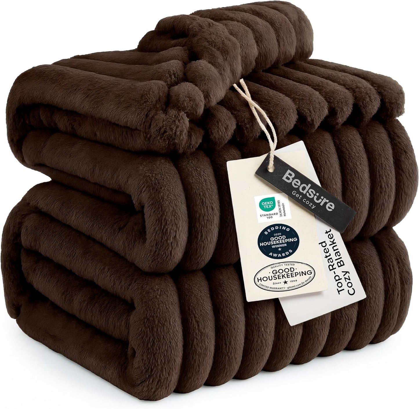 Bedsure GentleSoft Throw — Off-White