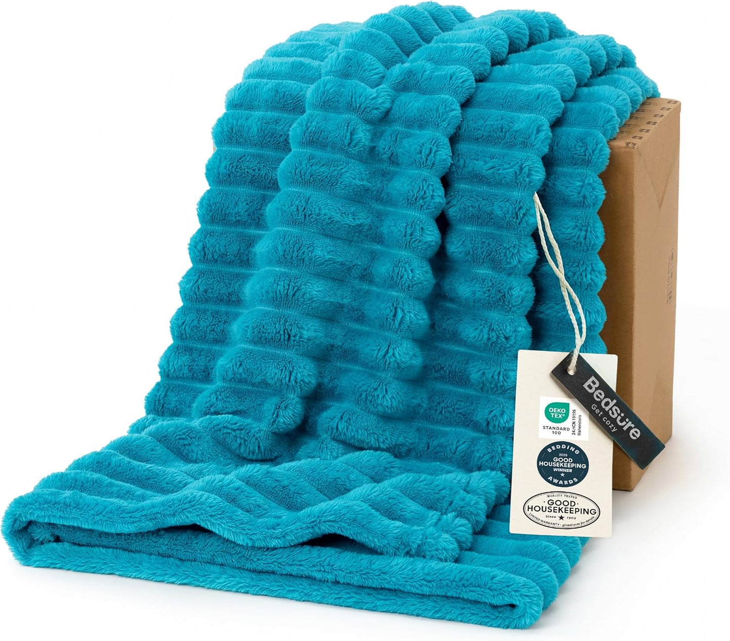 Bedsure GentleSoft Throw — Off-White