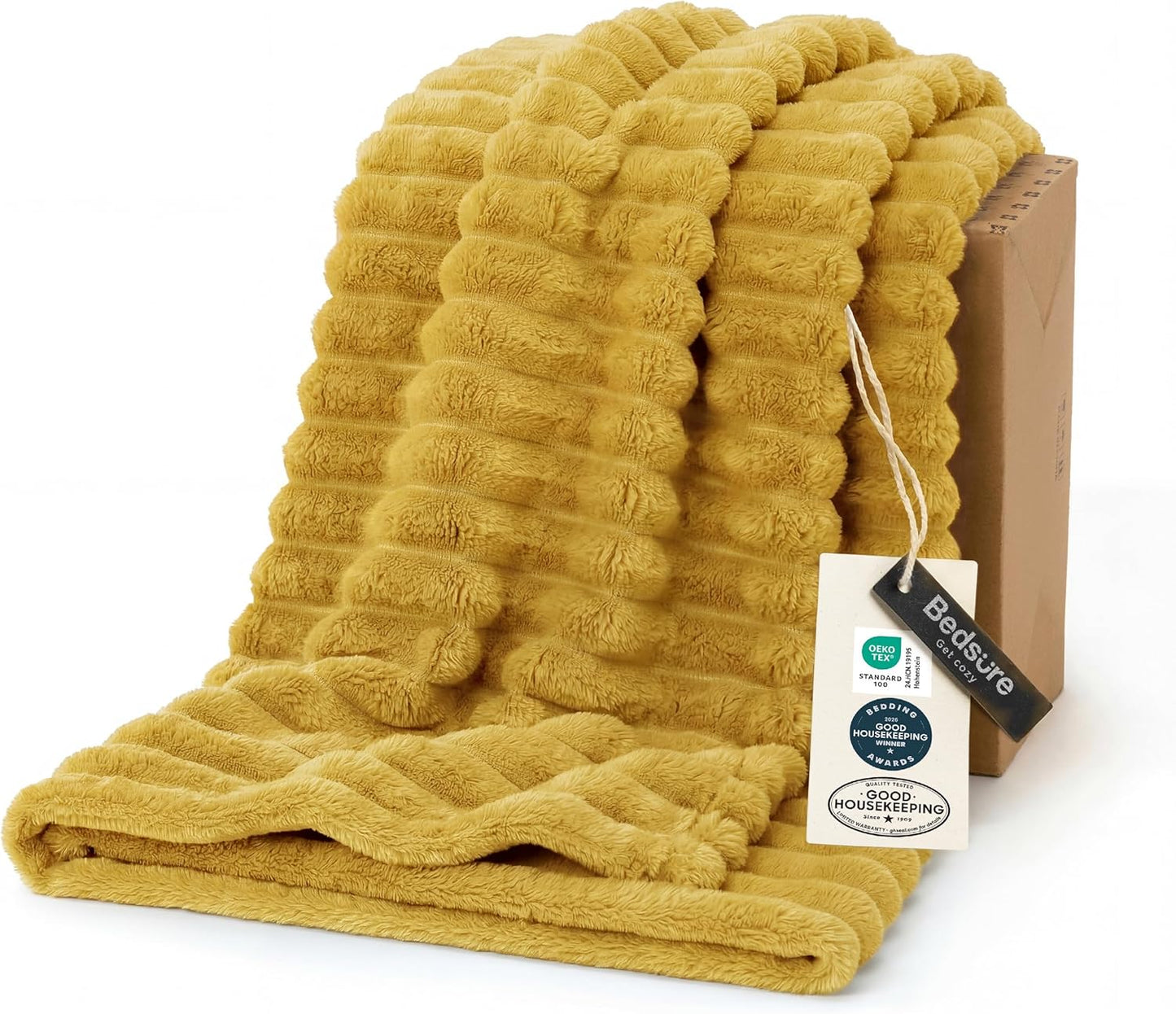 Bedsure GentleSoft Throw — Off-White