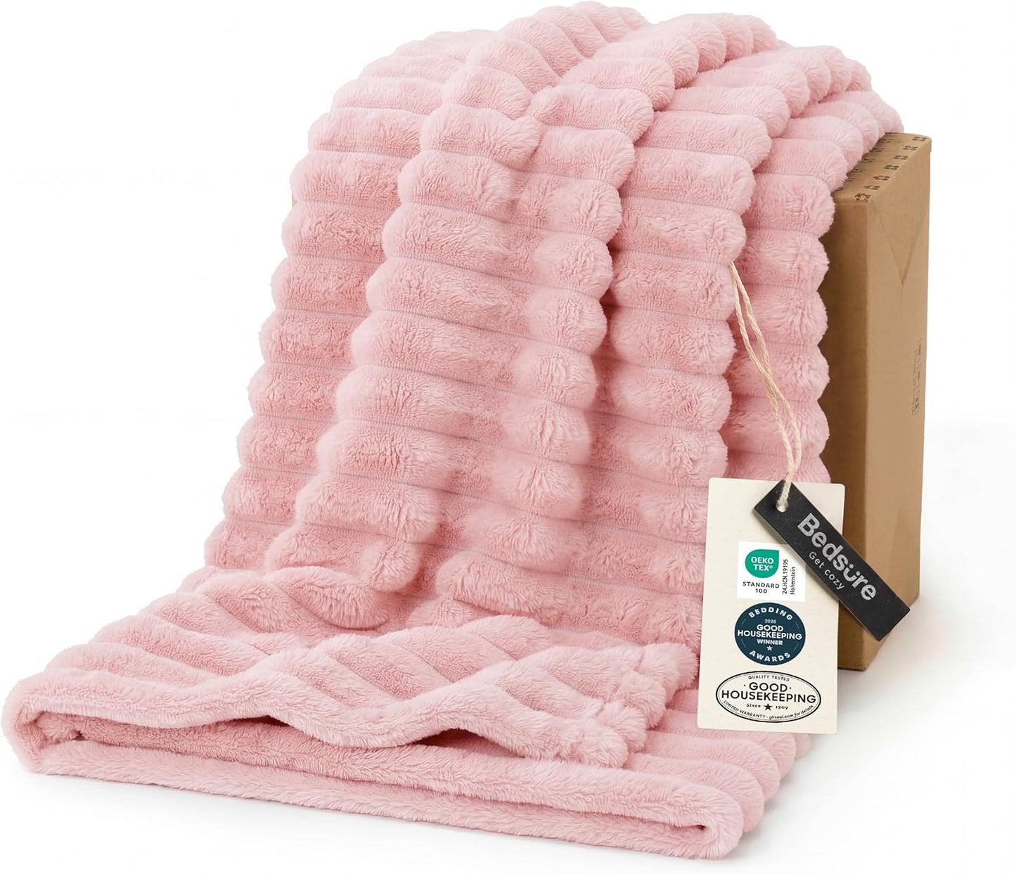 Bedsure GentleSoft Throw — Off-White