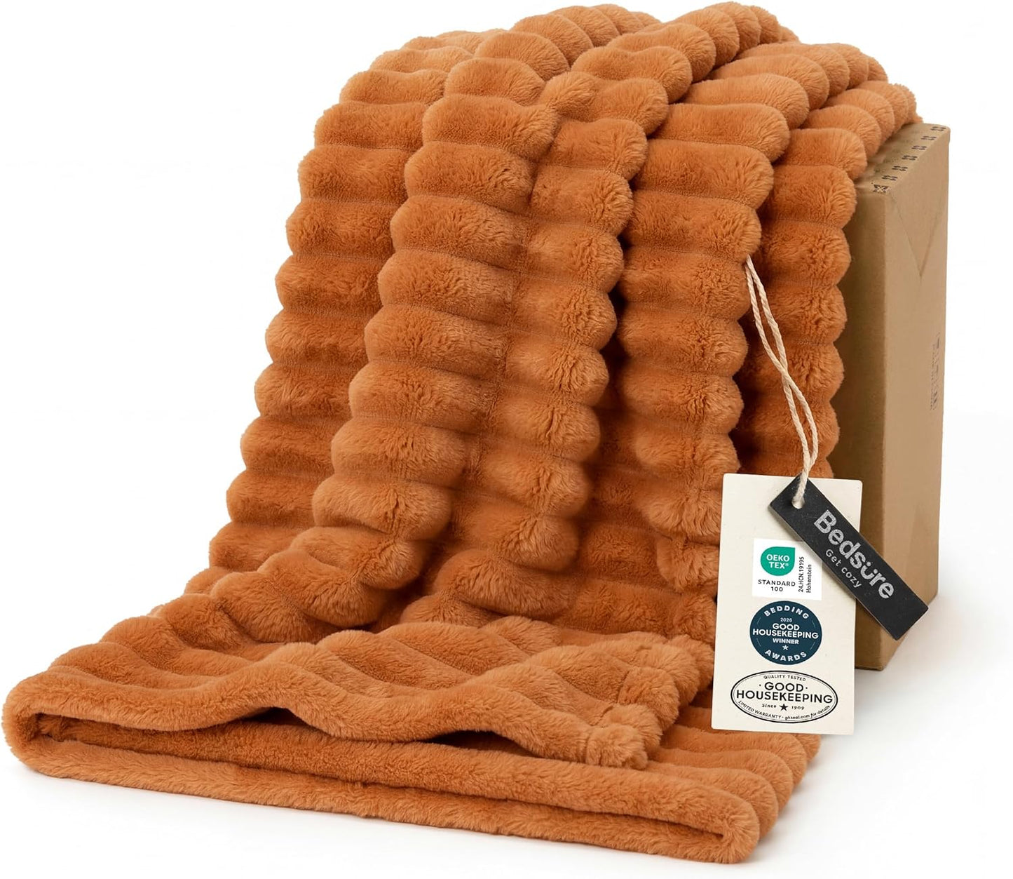 Bedsure GentleSoft Throw — Off-White