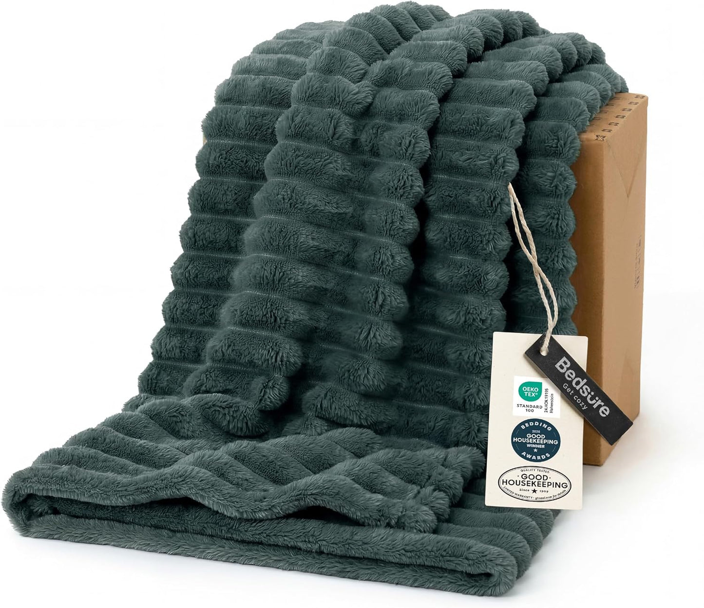 Bedsure GentleSoft Throw — Off-White
