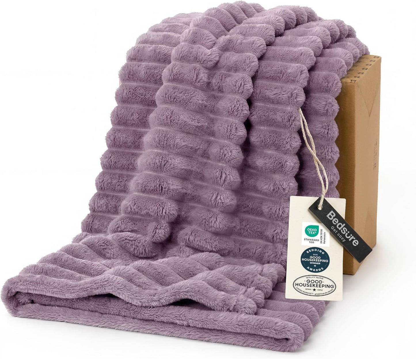 Bedsure GentleSoft Throw — Off-White