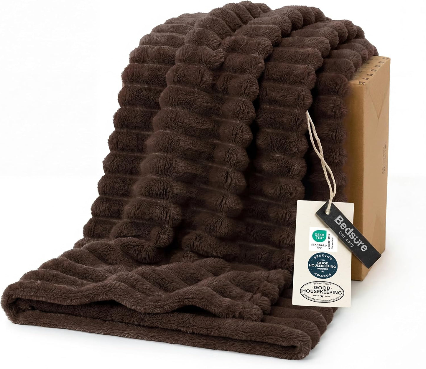 Bedsure GentleSoft Throw — Off-White