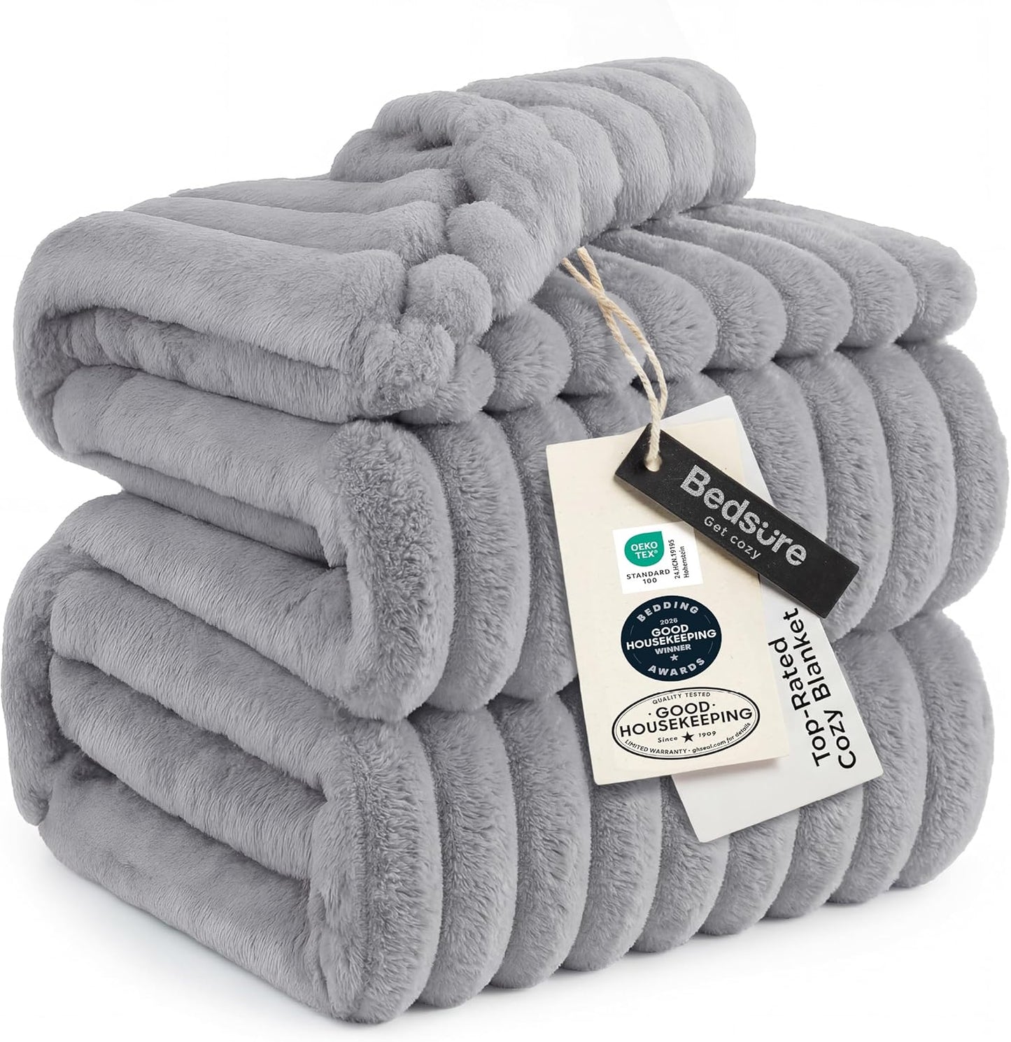 Bedsure GentleSoft Throw — Off-White