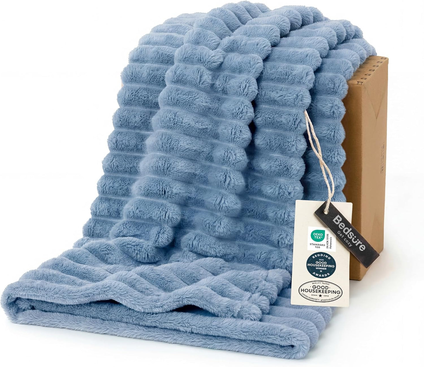 Bedsure GentleSoft Throw — Off-White