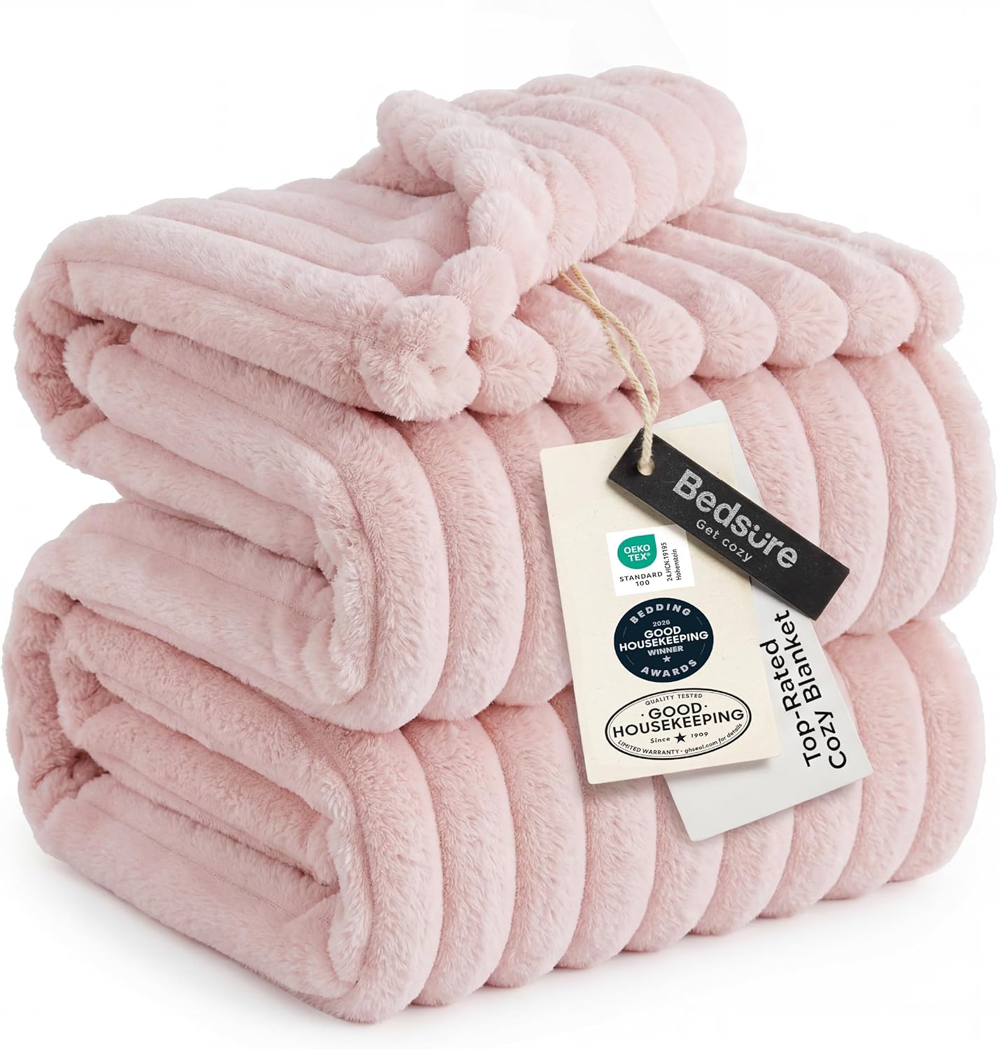 Bedsure GentleSoft Throw — Off-White