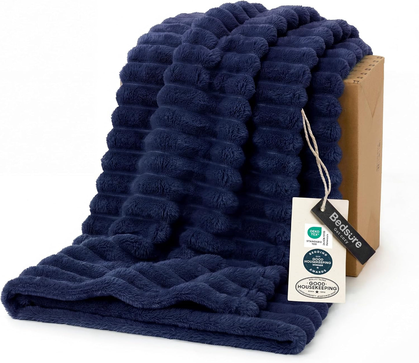 Bedsure GentleSoft Throw — Off-White