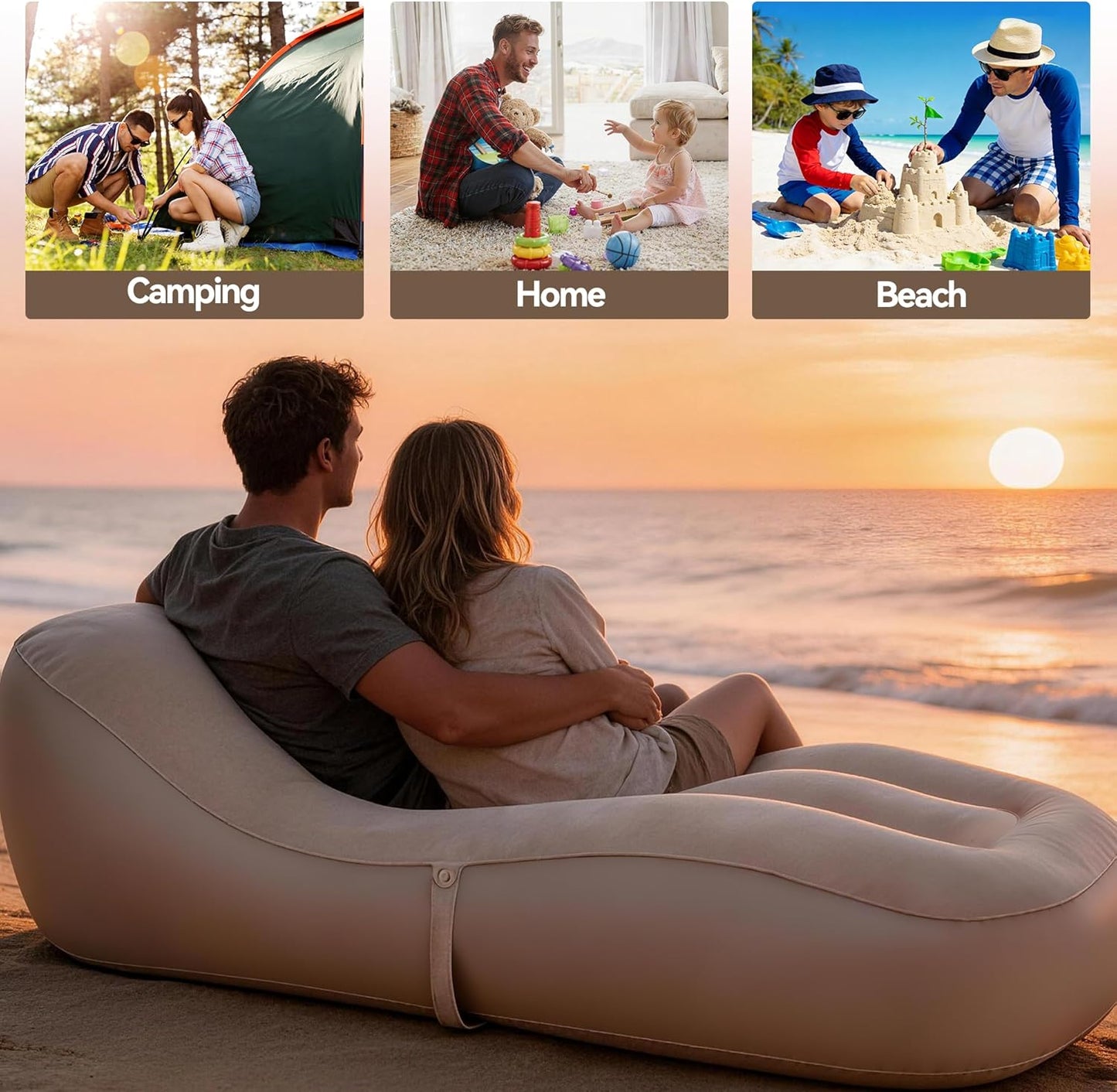 FluSing Inflatable Air Sofa — Indoor/Outdoor