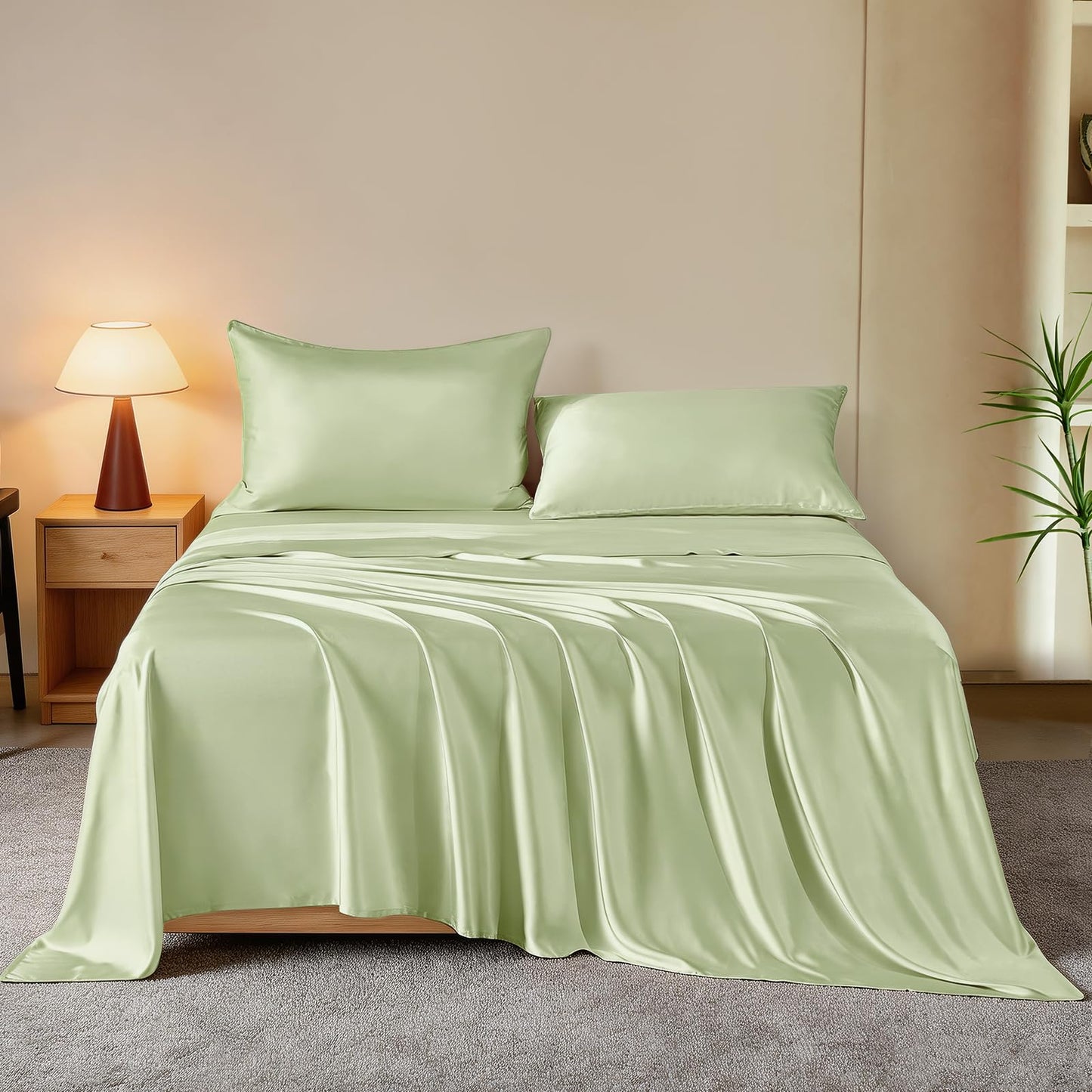 THXSILK Mulberry Silk Sheets — Queen, Black