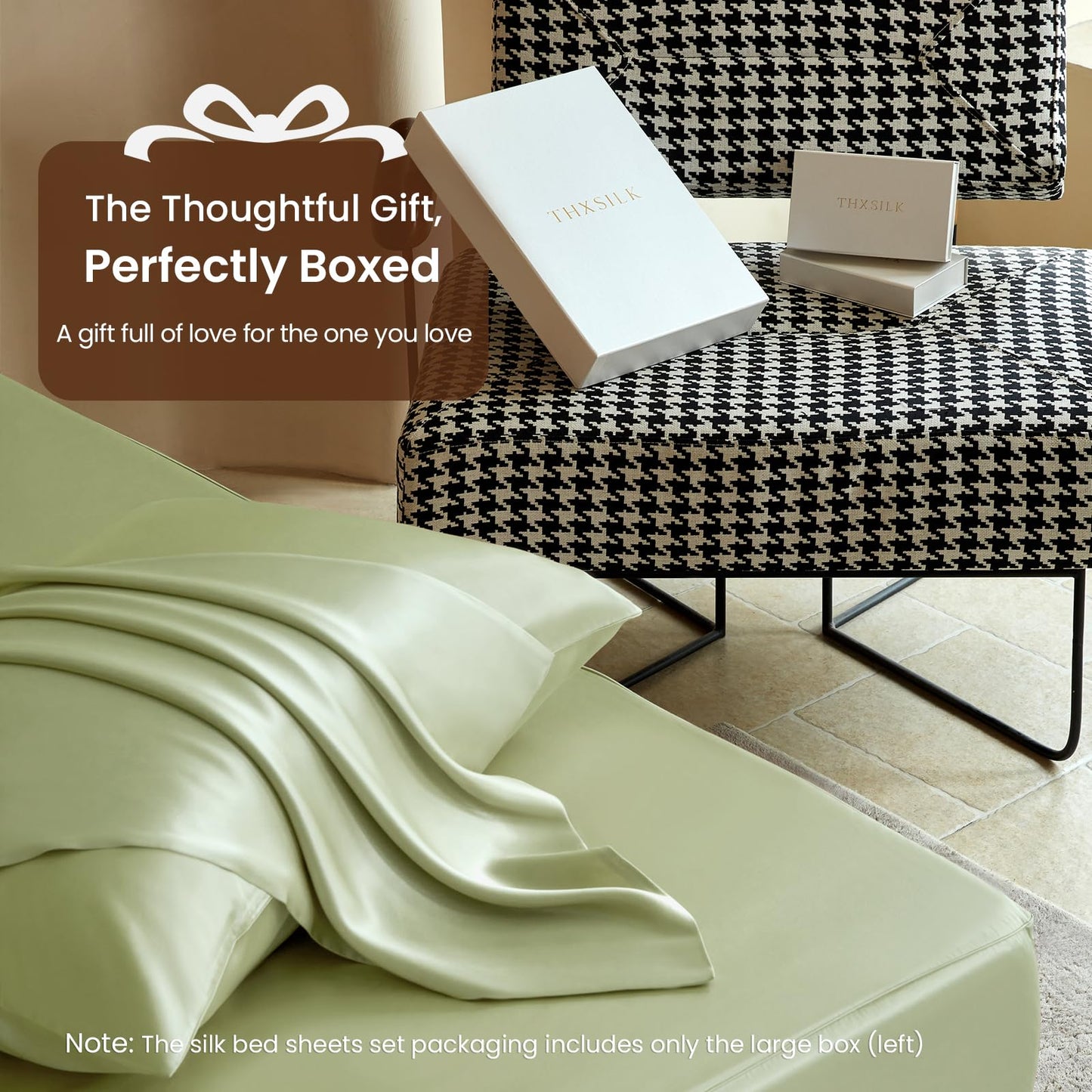 THXSILK Mulberry Silk Sheets — Queen, Black